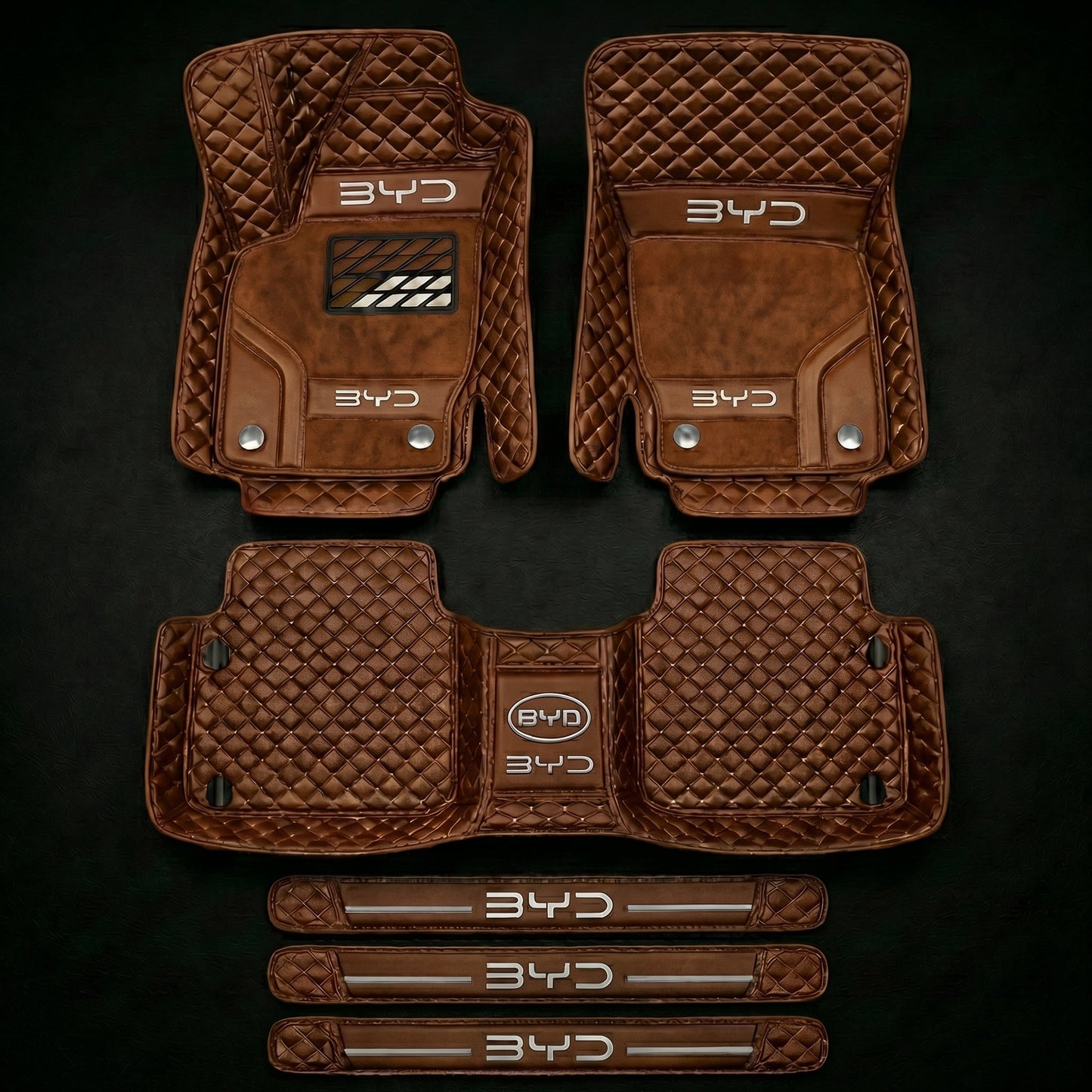 Prémiová sada autokoberců s koženým vzhledem – čistota a elegance každý den