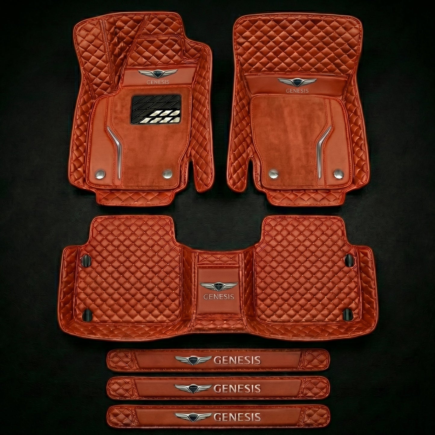 Prémiová sada autokoberců s koženým vzhledem – čistota a elegance každý den