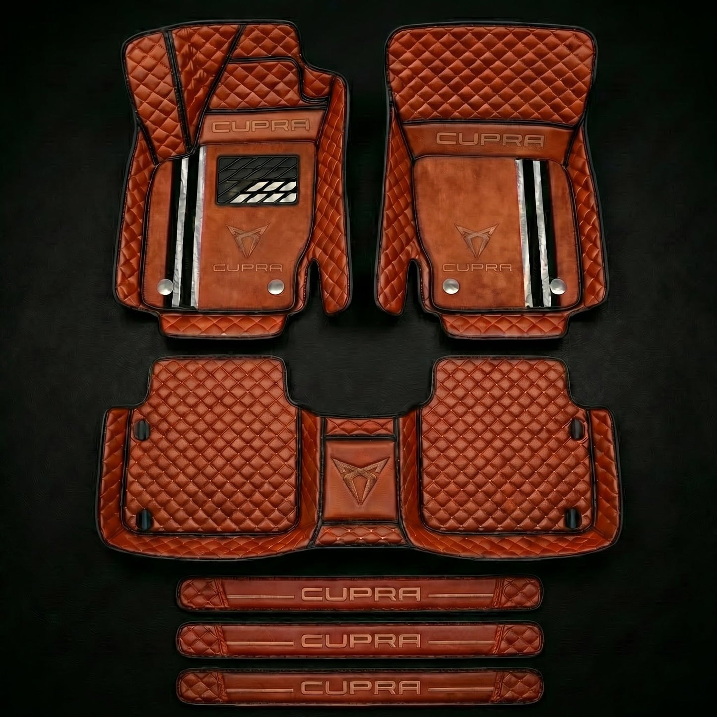 Prémiová sada autokoberců s koženým vzhledem – čistota a elegance každý den