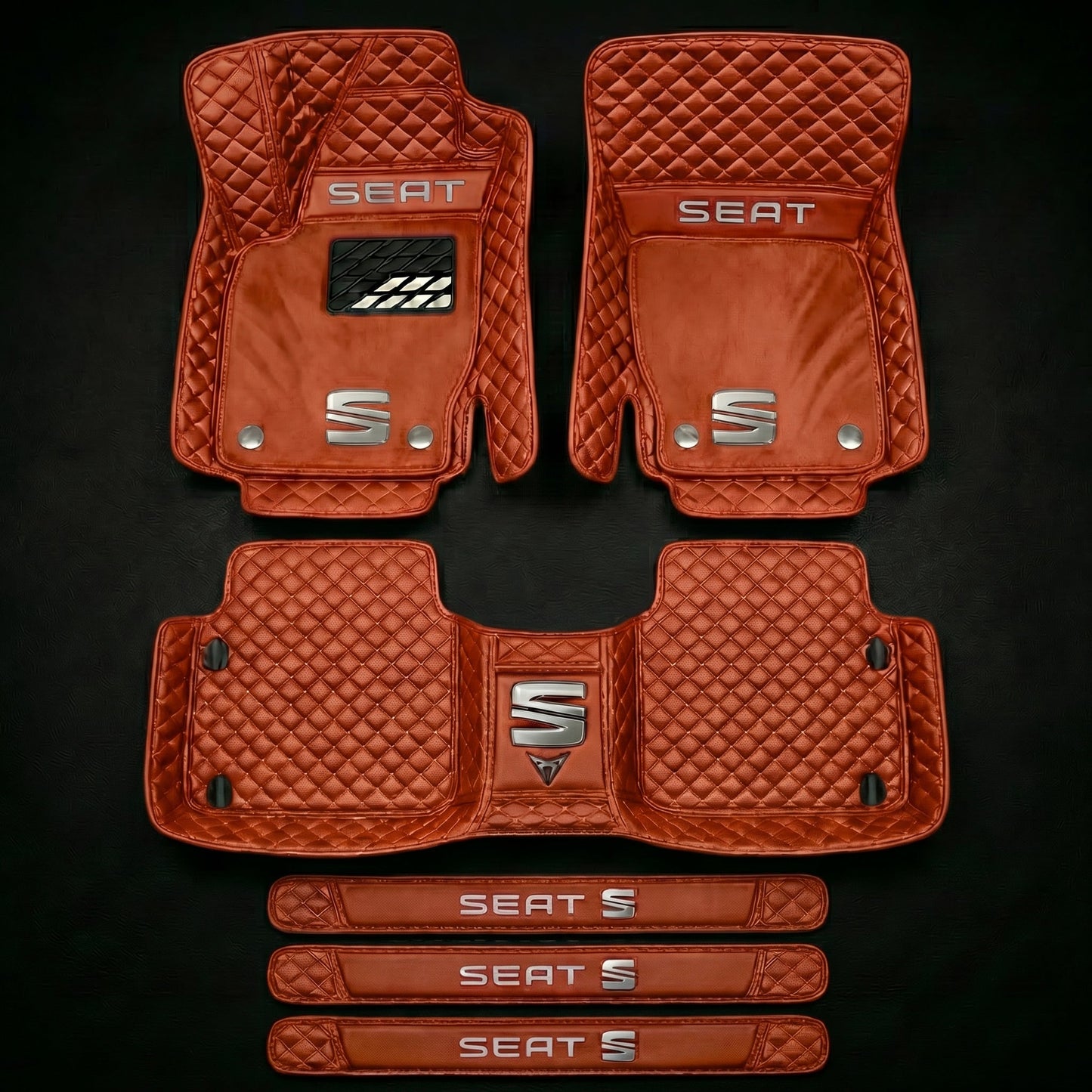 Prémiová sada autokoberců s koženým vzhledem – čistota a elegance každý den