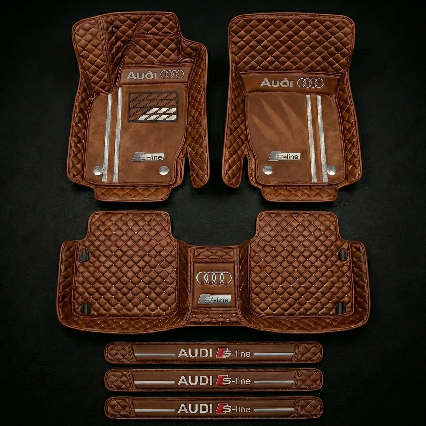 Prémiová sada autokoberců s koženým vzhledem – čistota a elegance každý den