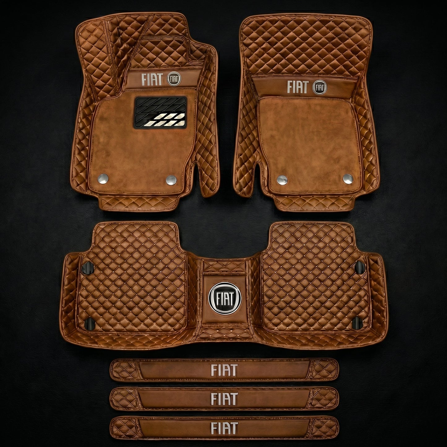 Prémiová sada autokoberců s koženým vzhledem – čistota a elegance každý den