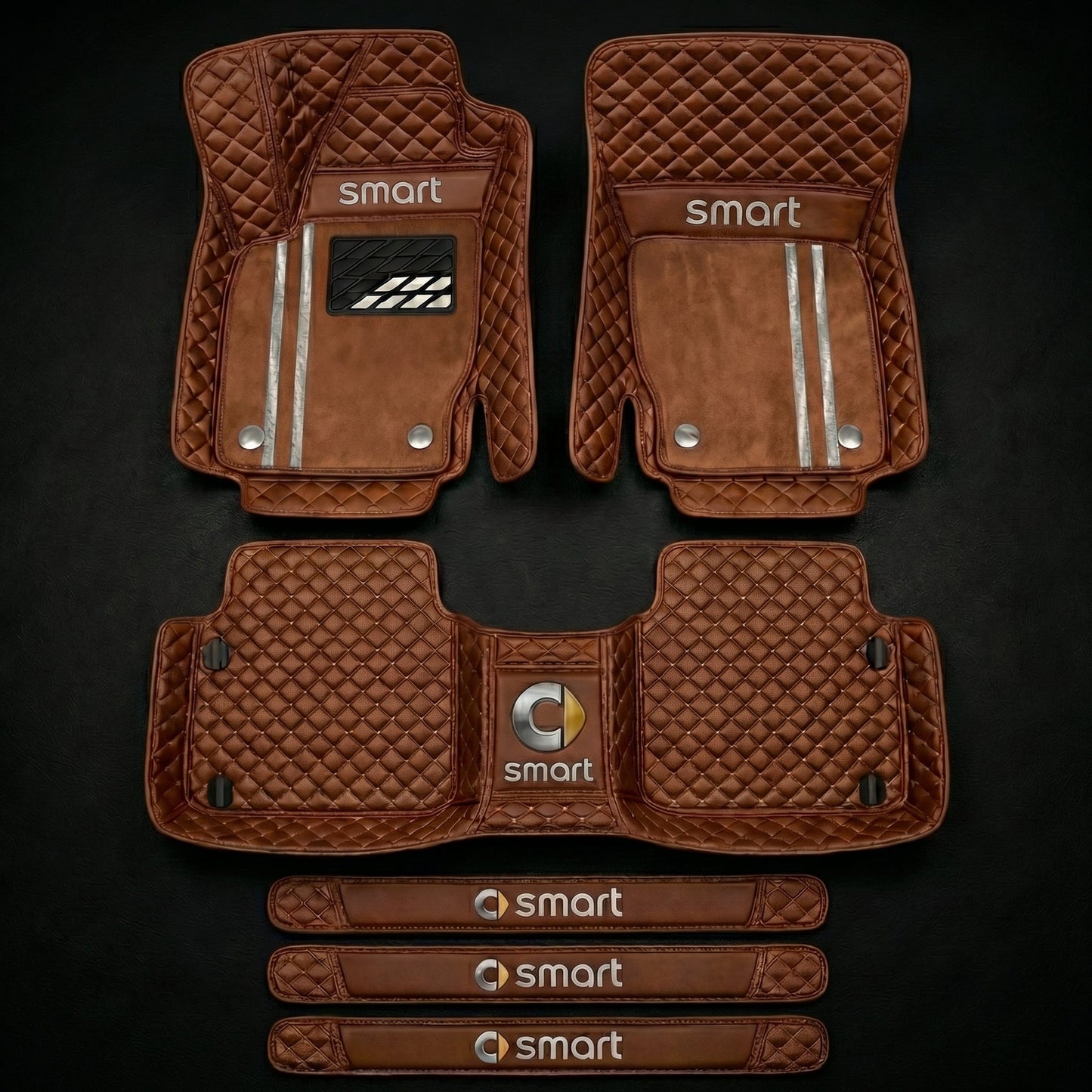 Prémiová sada autokoberců s koženým vzhledem – čistota a elegance každý den