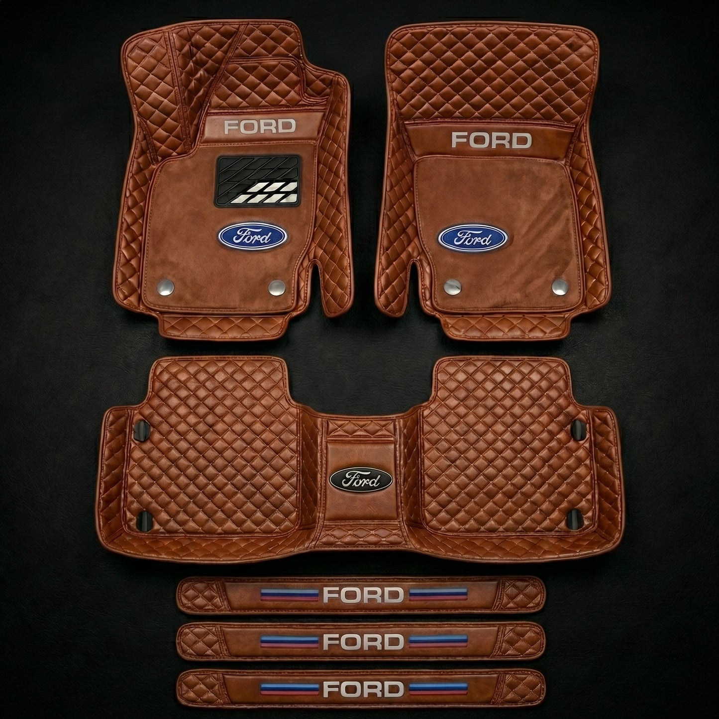 Prémiová sada autokoberců s koženým vzhledem – čistota a elegance každý den