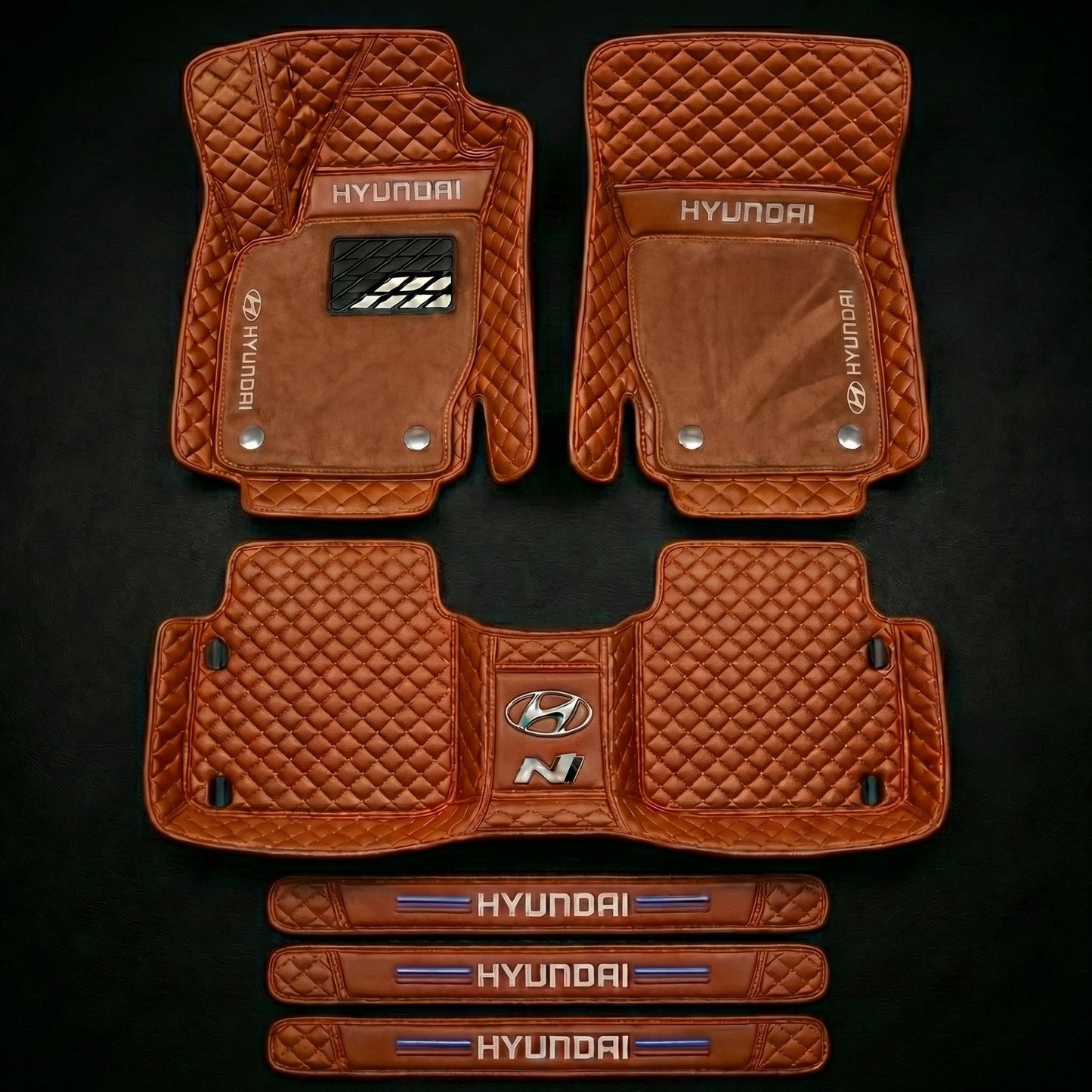 Prémiová sada autokoberců s koženým vzhledem – čistota a elegance každý den