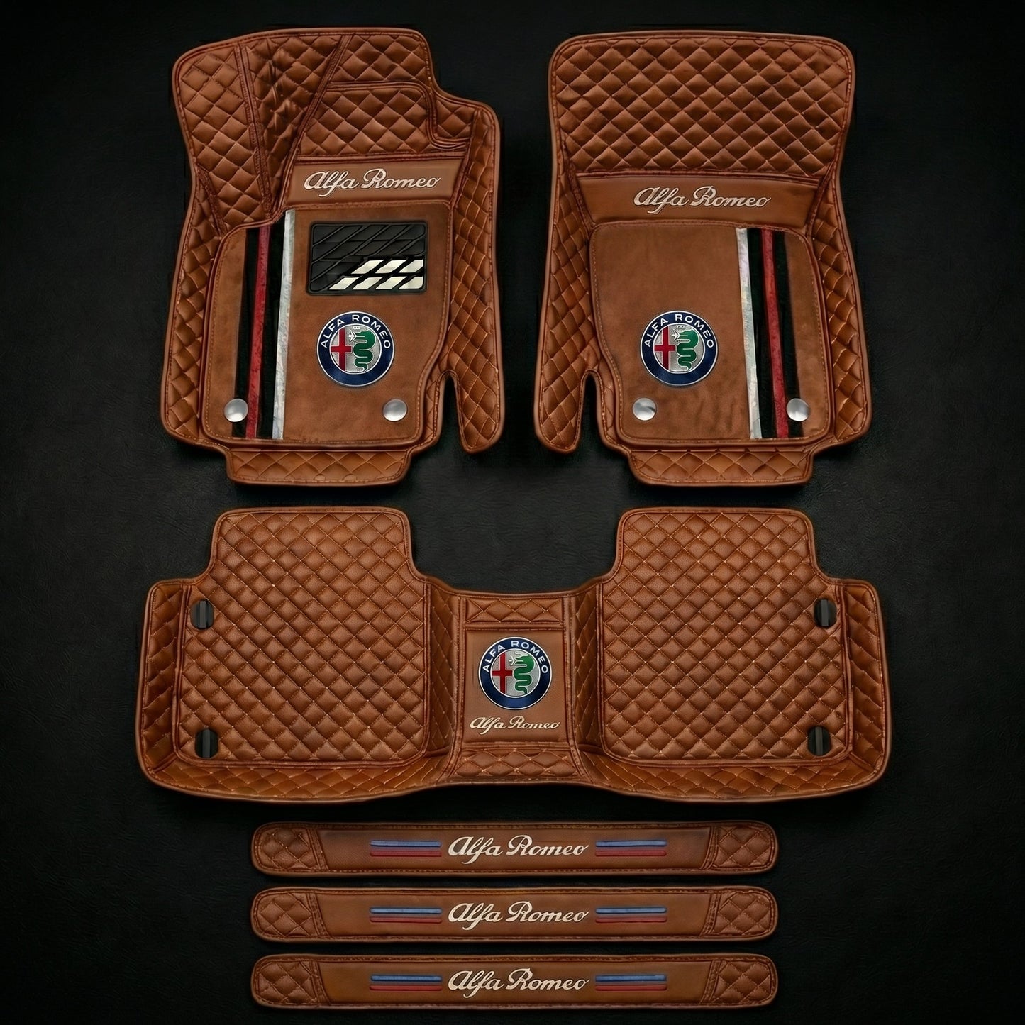 Prémiová sada autokoberců s koženým vzhledem – čistota a elegance každý den