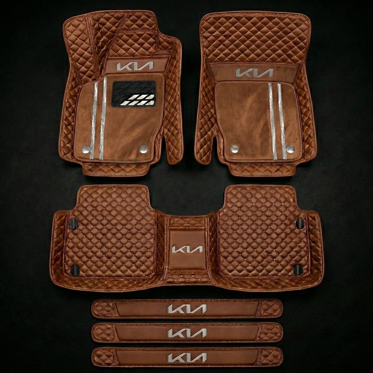 Prémiová sada autokoberců s koženým vzhledem – čistota a elegance každý den