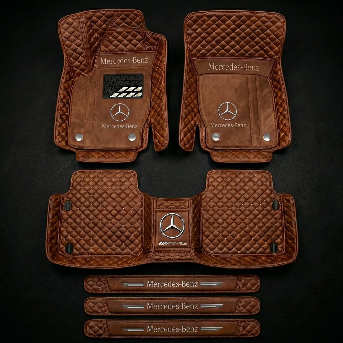 Prémiová sada autokoberců s koženým vzhledem – čistota a elegance každý den