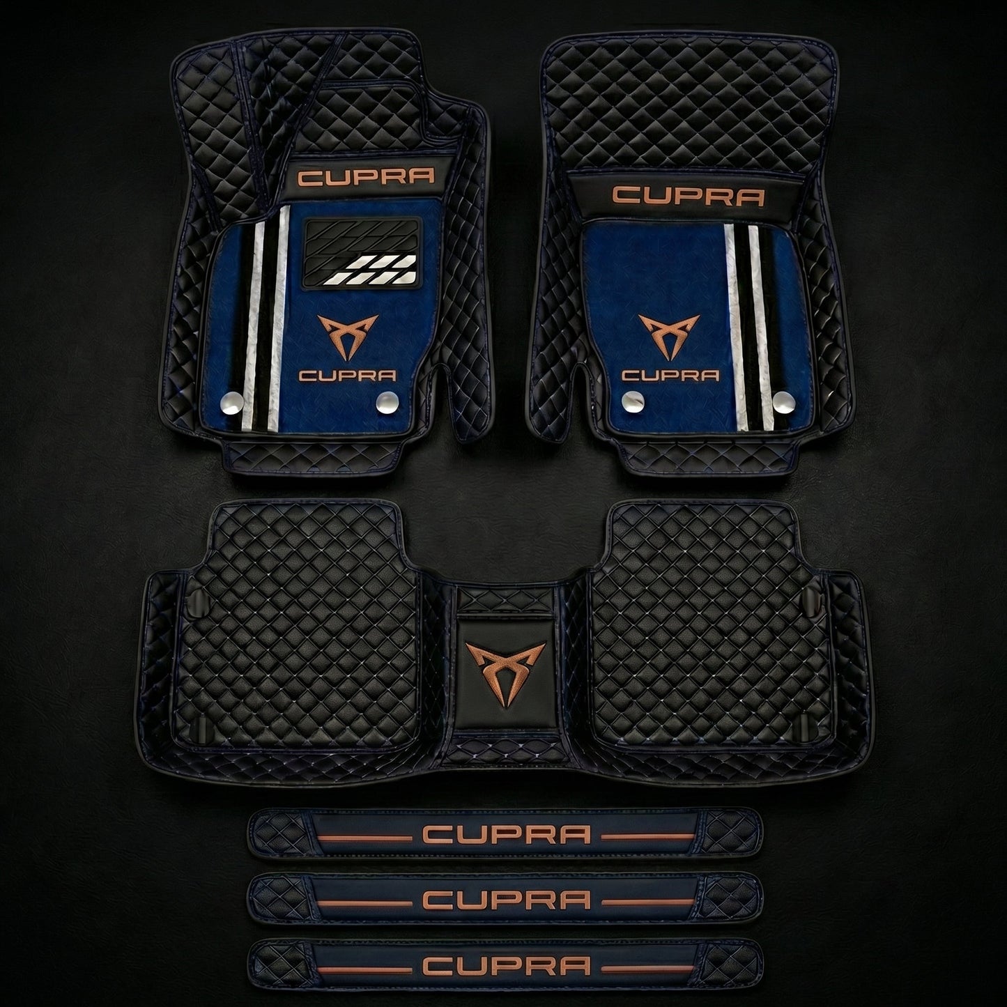 Prémiová sada autokoberců s koženým vzhledem – čistota a elegance každý den