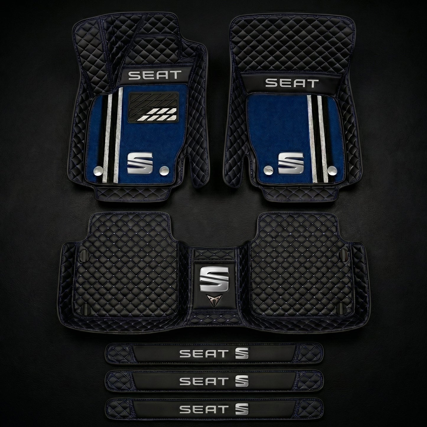 Prémiová sada autokoberců s koženým vzhledem – čistota a elegance každý den