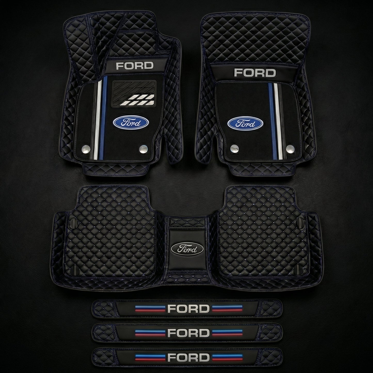 Prémiová sada autokoberců s koženým vzhledem – čistota a elegance každý den