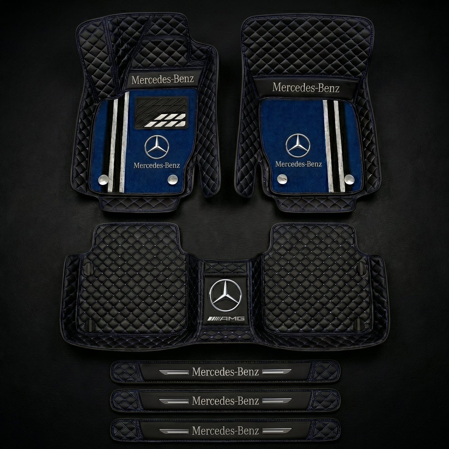 Prémiová sada autokoberců s koženým vzhledem – čistota a elegance každý den