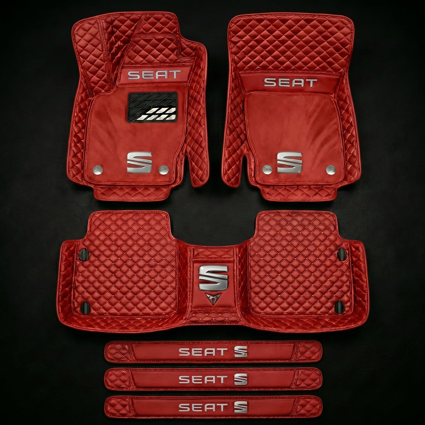 Prémiová sada autokoberců s koženým vzhledem – čistota a elegance každý den