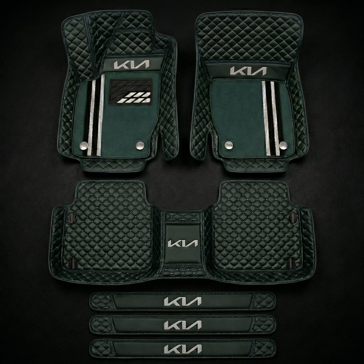 Prémiová sada autokoberců s koženým vzhledem – čistota a elegance každý den