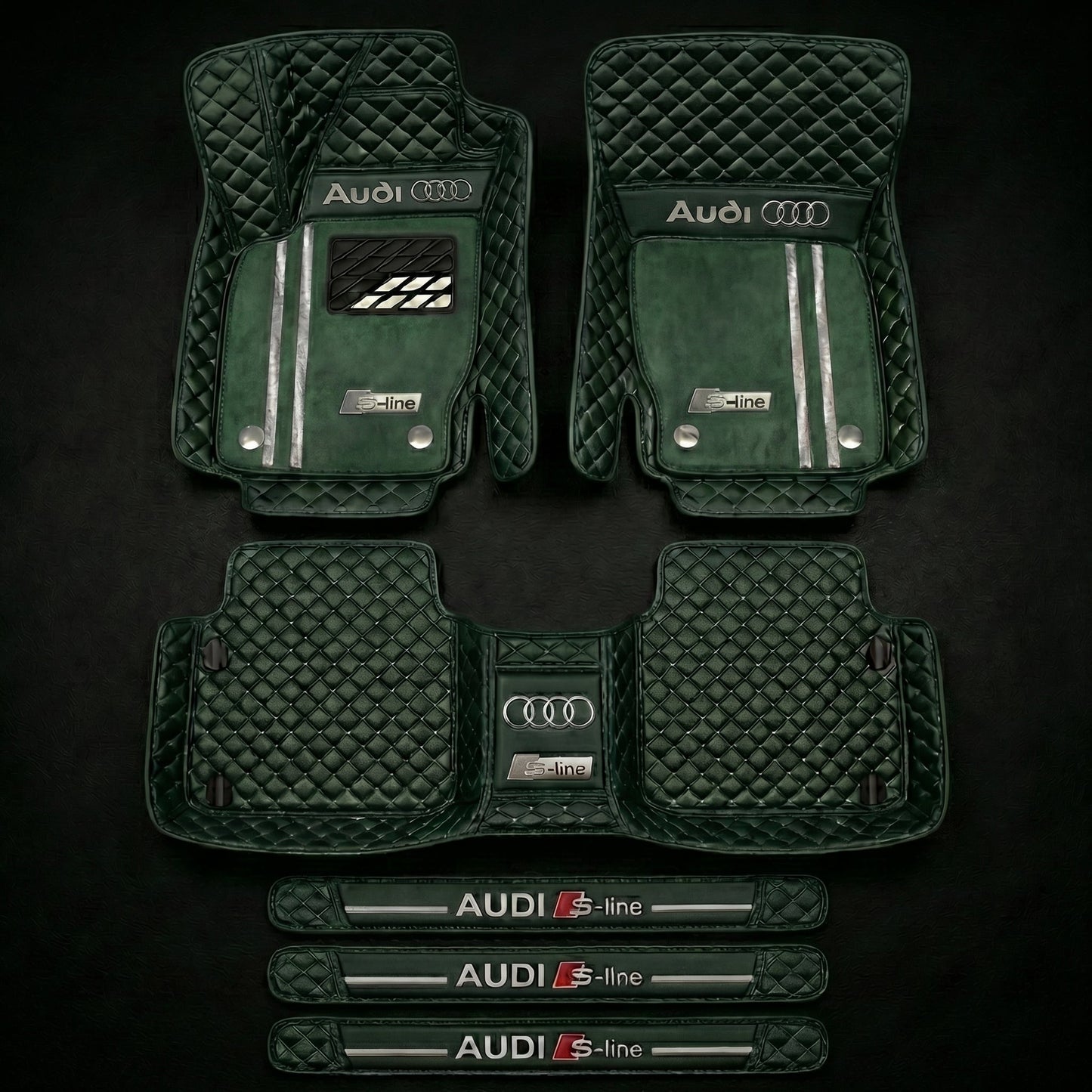 Prémiová sada autokoberců s koženým vzhledem – čistota a elegance každý den