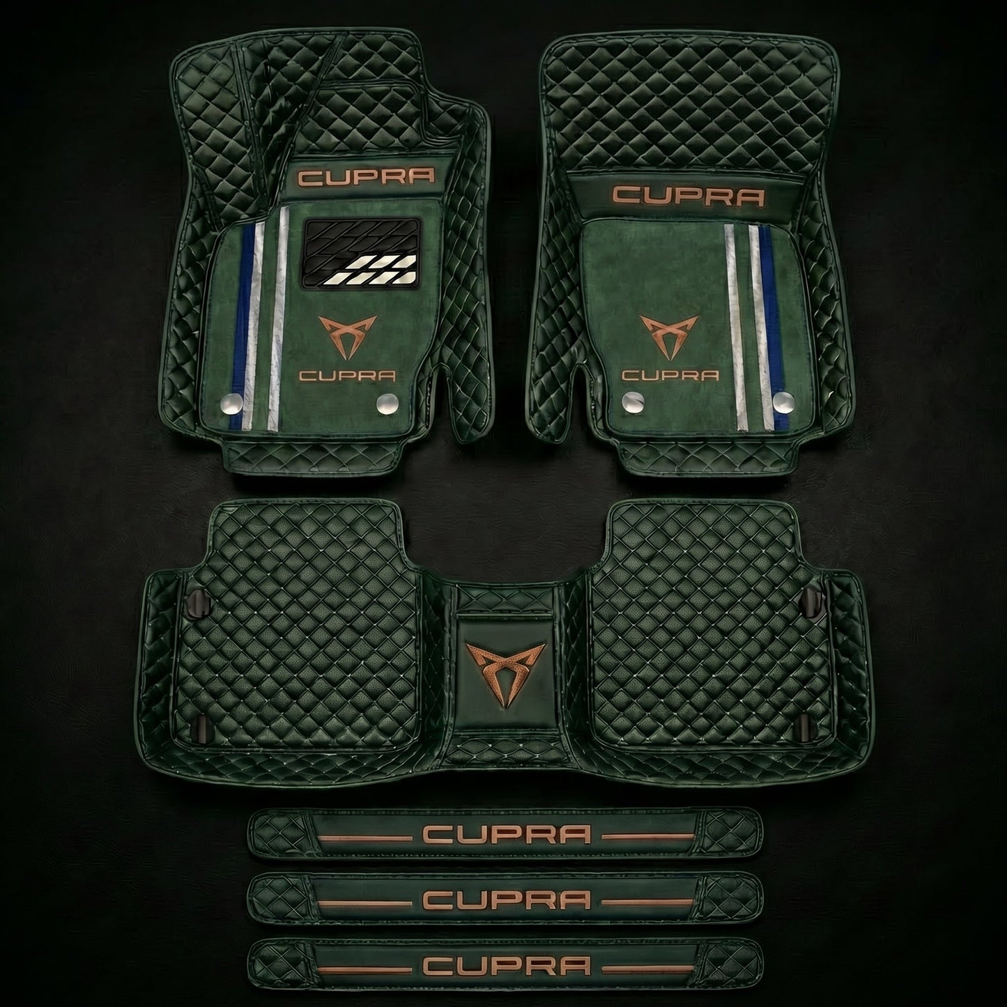 Prémiová sada autokoberců s koženým vzhledem – čistota a elegance každý den