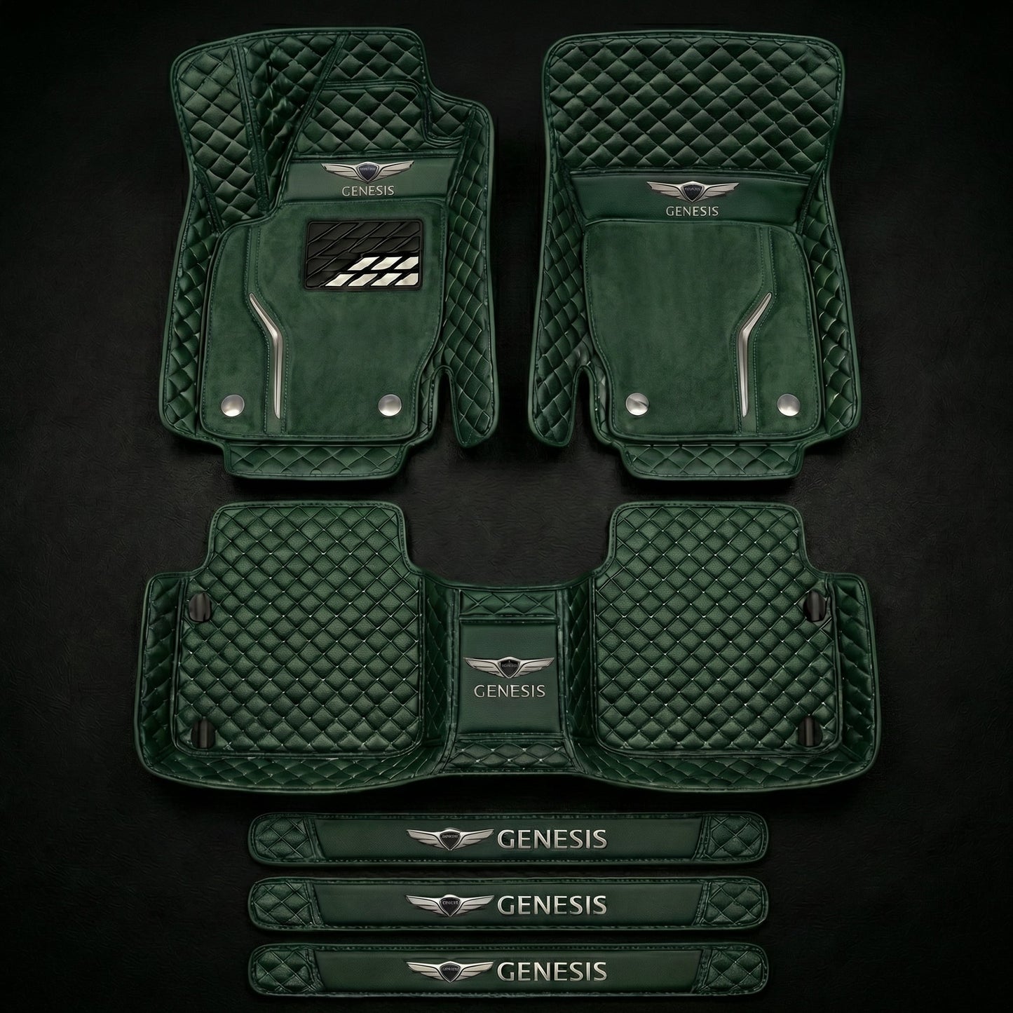 Prémiová sada autokoberců s koženým vzhledem – čistota a elegance každý den