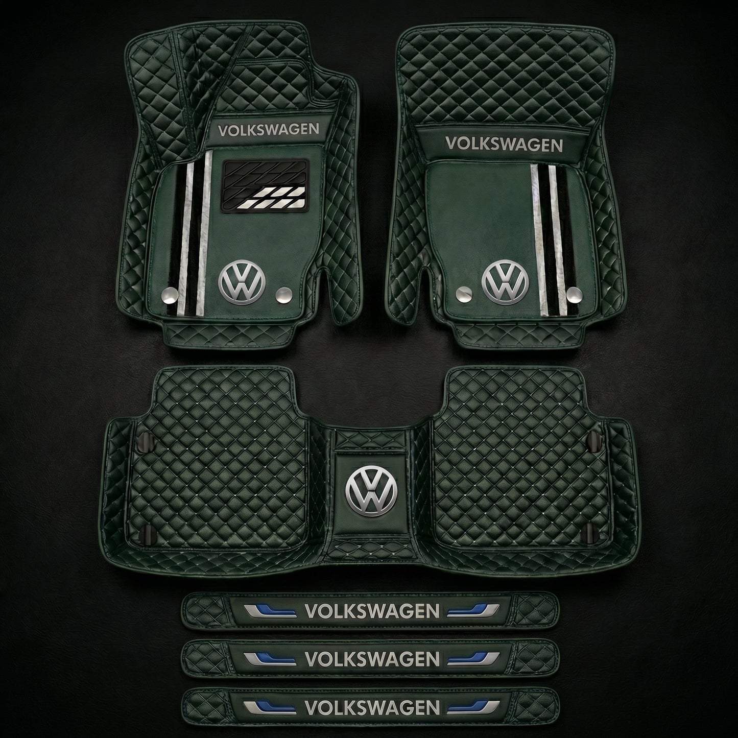 Prémiová sada autokoberců s koženým vzhledem – čistota a elegance každý den