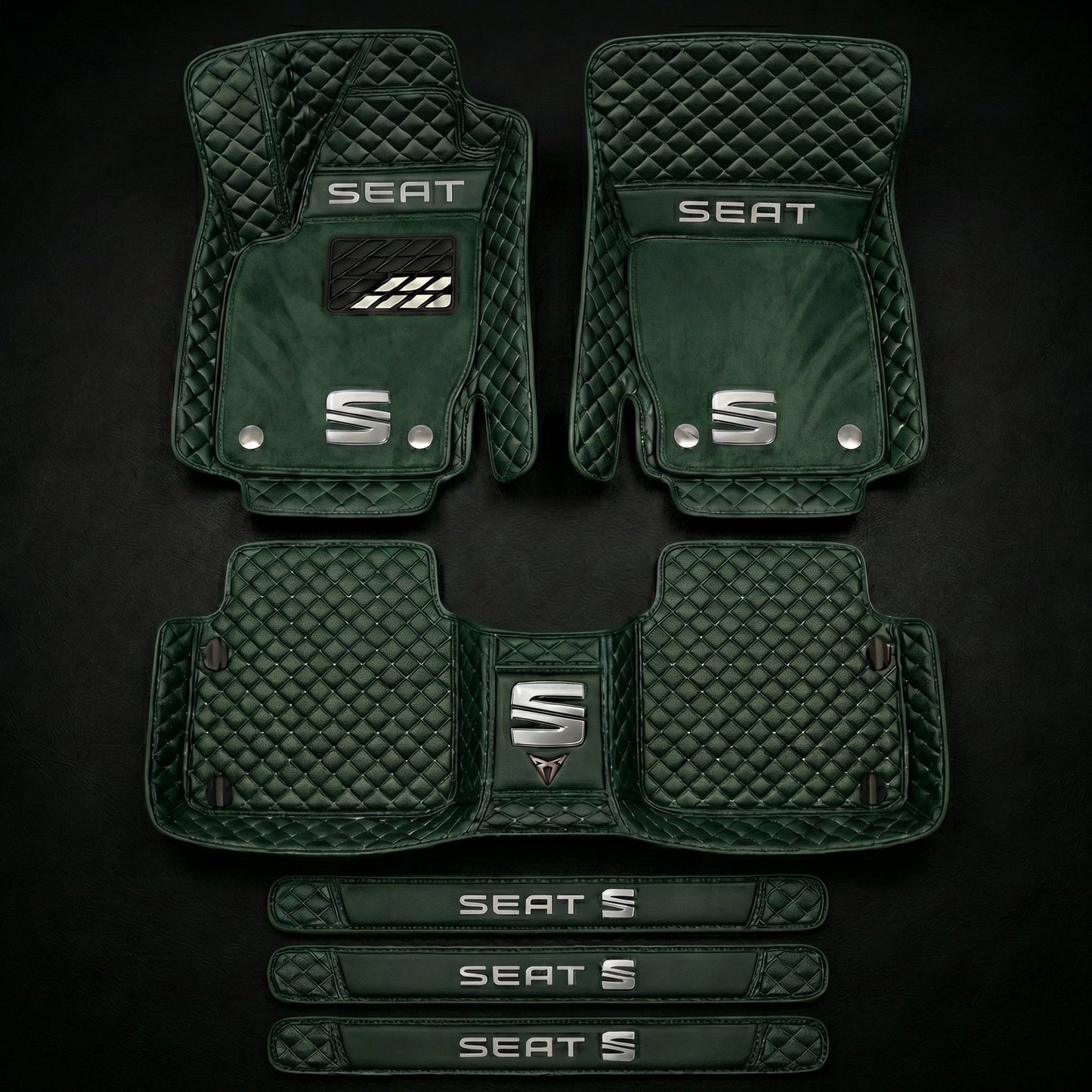 Prémiová sada autokoberců s koženým vzhledem – čistota a elegance každý den