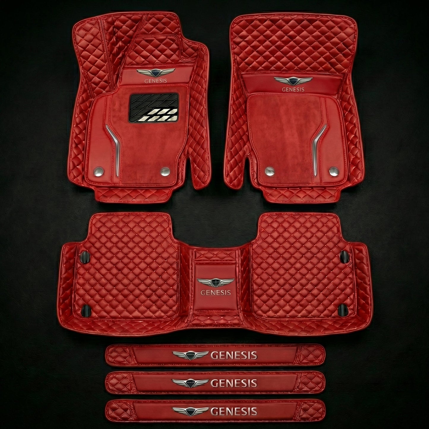 Prémiová sada autokoberců s koženým vzhledem – čistota a elegance každý den