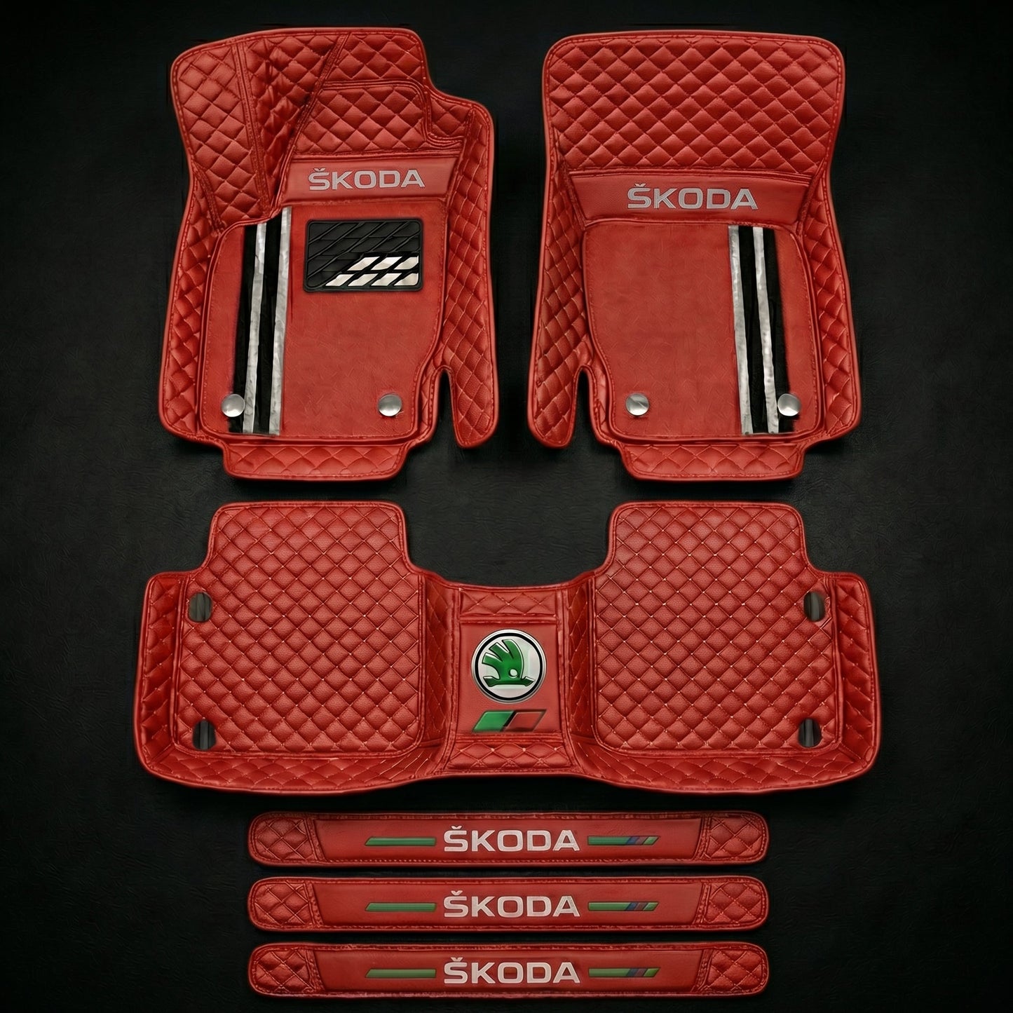 Prémiová sada autokoberců s koženým vzhledem – čistota a elegance každý den