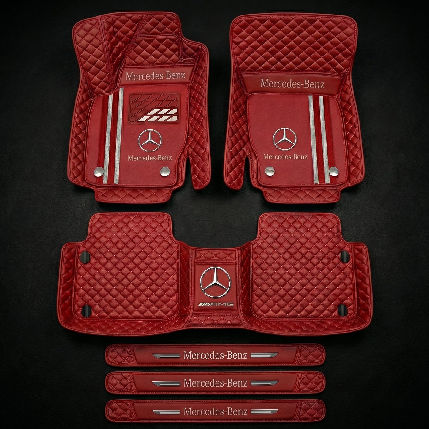 Prémiová sada autokoberců s koženým vzhledem – čistota a elegance každý den