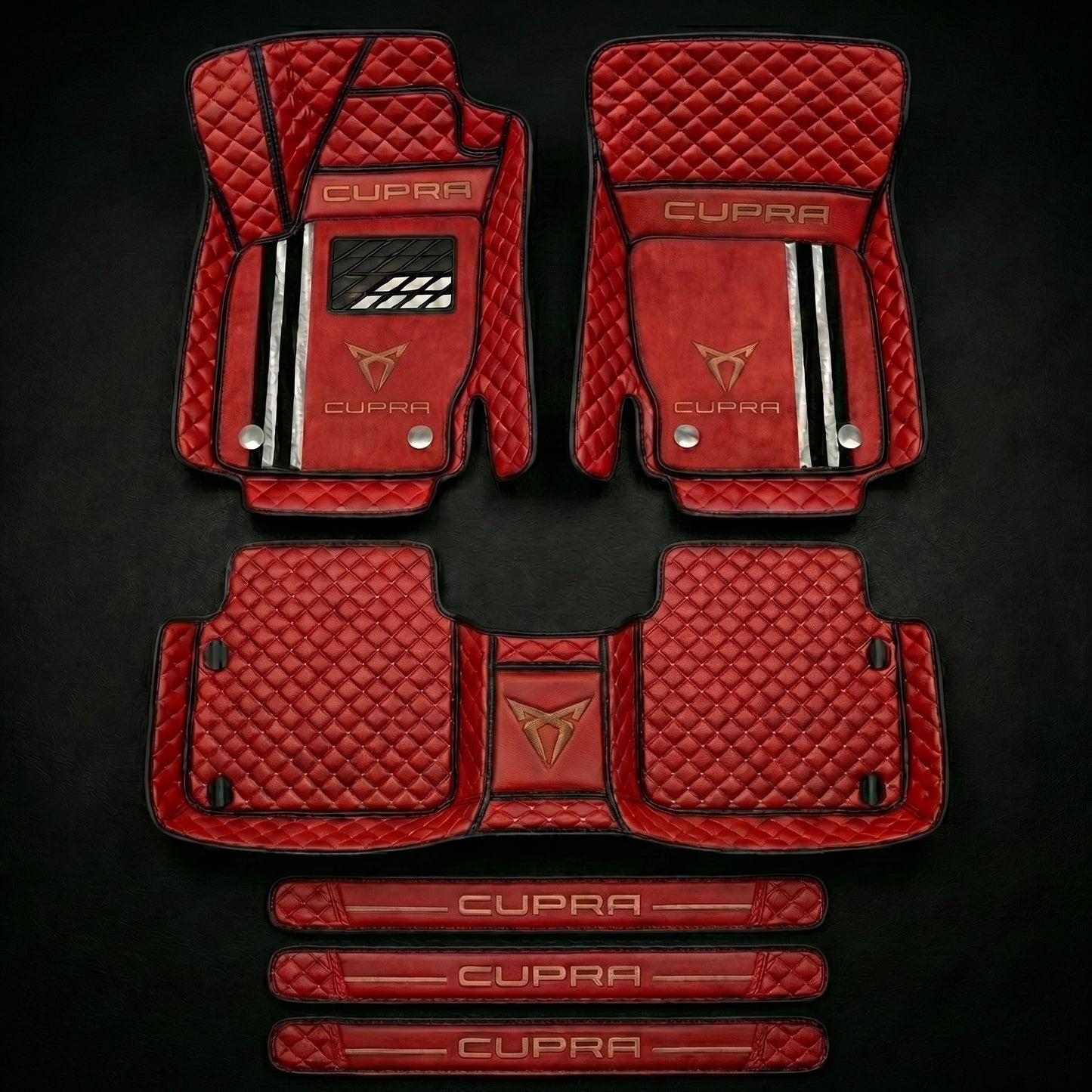 Prémiová sada autokoberců s koženým vzhledem – čistota a elegance každý den