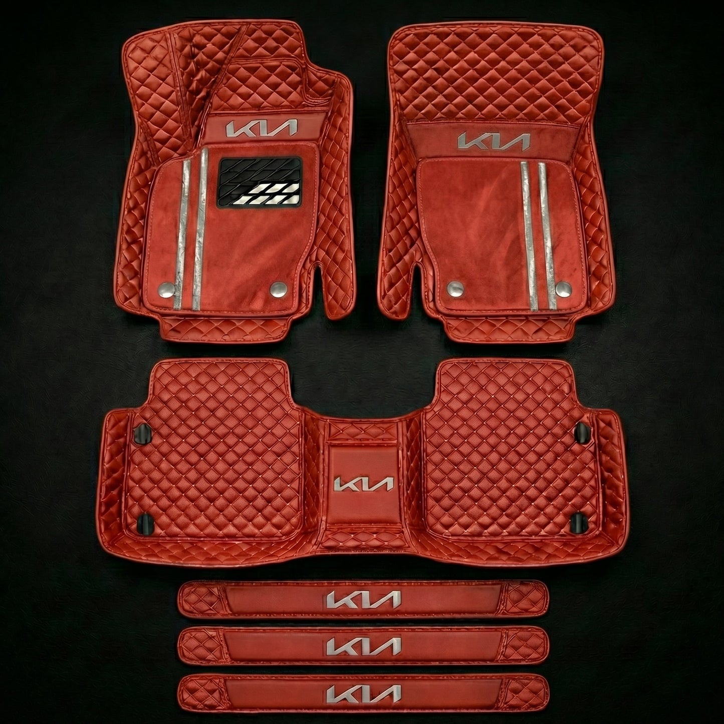 Prémiová sada autokoberců s koženým vzhledem – čistota a elegance každý den