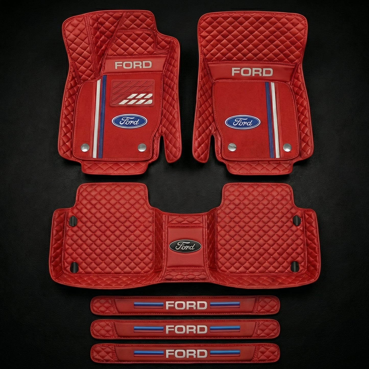 Prémiová sada autokoberců s koženým vzhledem – čistota a elegance každý den