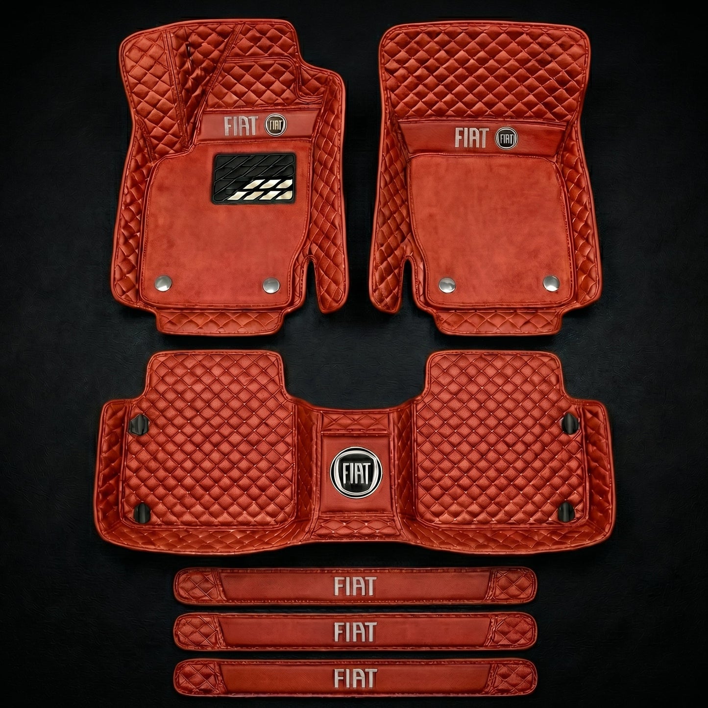 Prémiová sada autokoberců s koženým vzhledem – čistota a elegance každý den