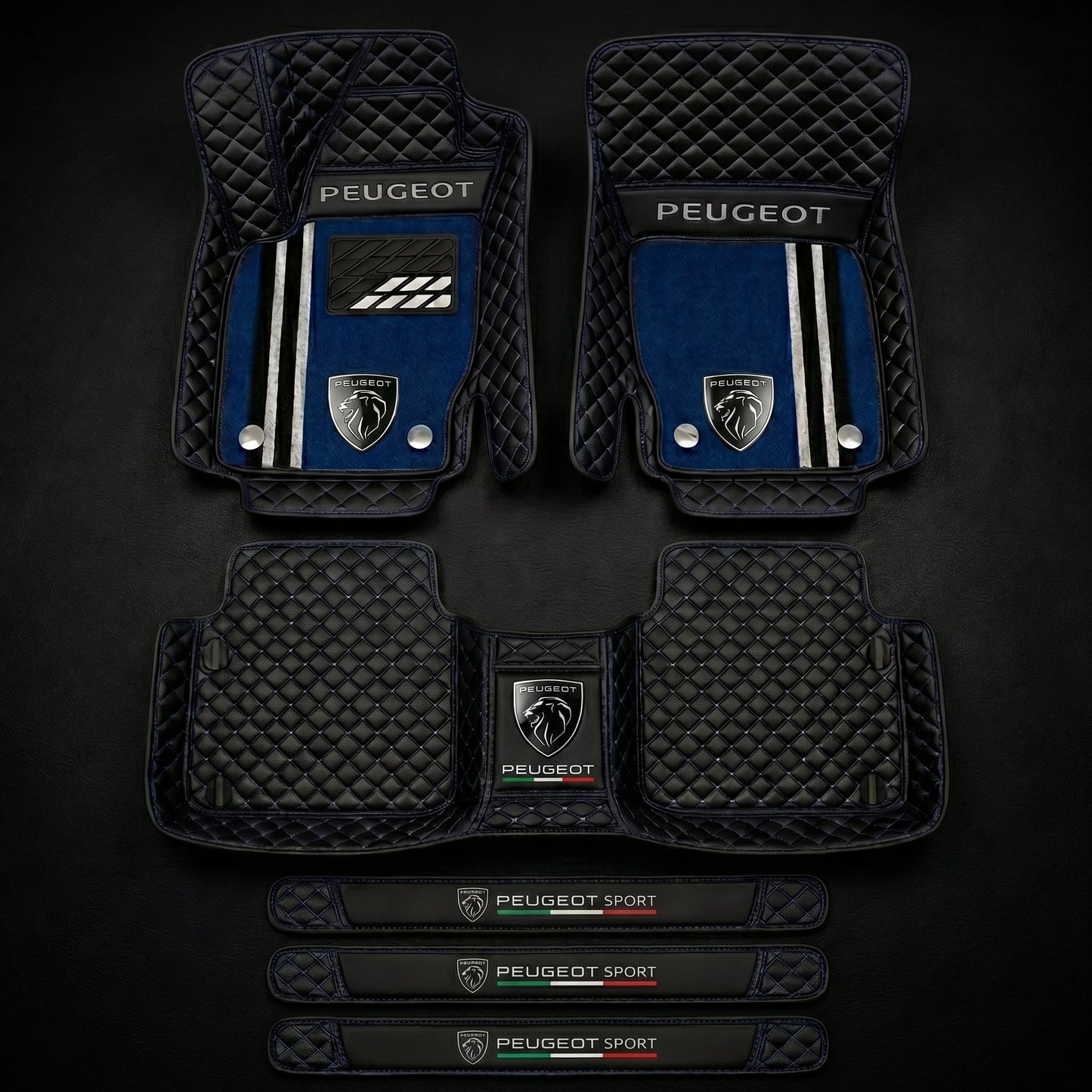 Prémiová sada autokoberců s koženým vzhledem – čistota a elegance každý den